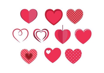 Free Hearts Vector - vector gratuit #422281